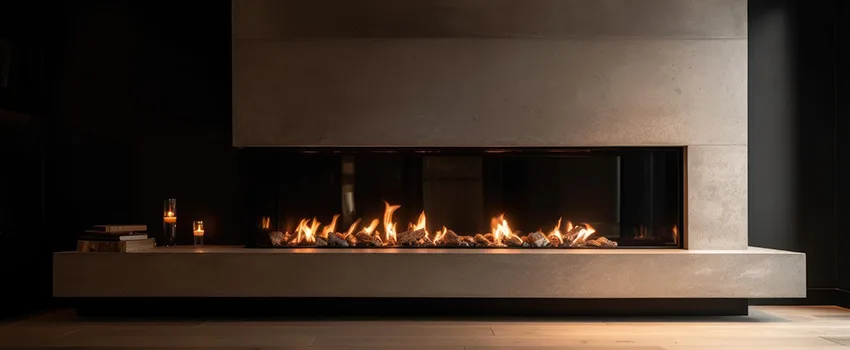Gas Fireplace Ember Bed Design Services in Waterville, Maine