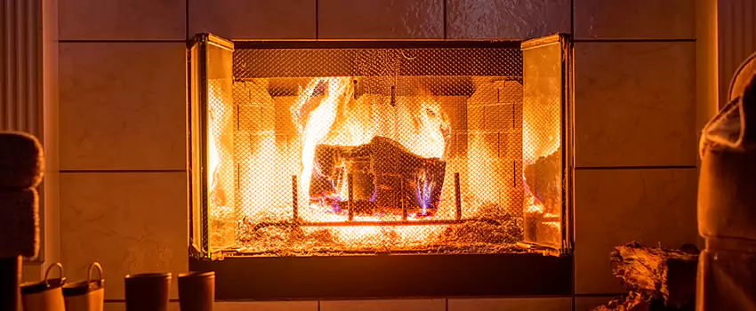 Mendota Hearth Landscape Fireplace Installation in Waterville, Maine