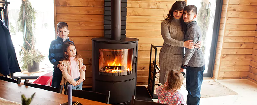 Morso Cast Iron Fireplace Insert Installation in Waterville, Maine